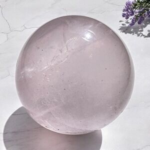 Rose Quartz Crystal Meditation Sphere‎ (#4)